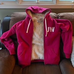 Jack wills fur zip up jacket